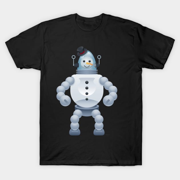 Snowbot, Snowman-Robot Hybrid T-Shirt by DanielLiamGill